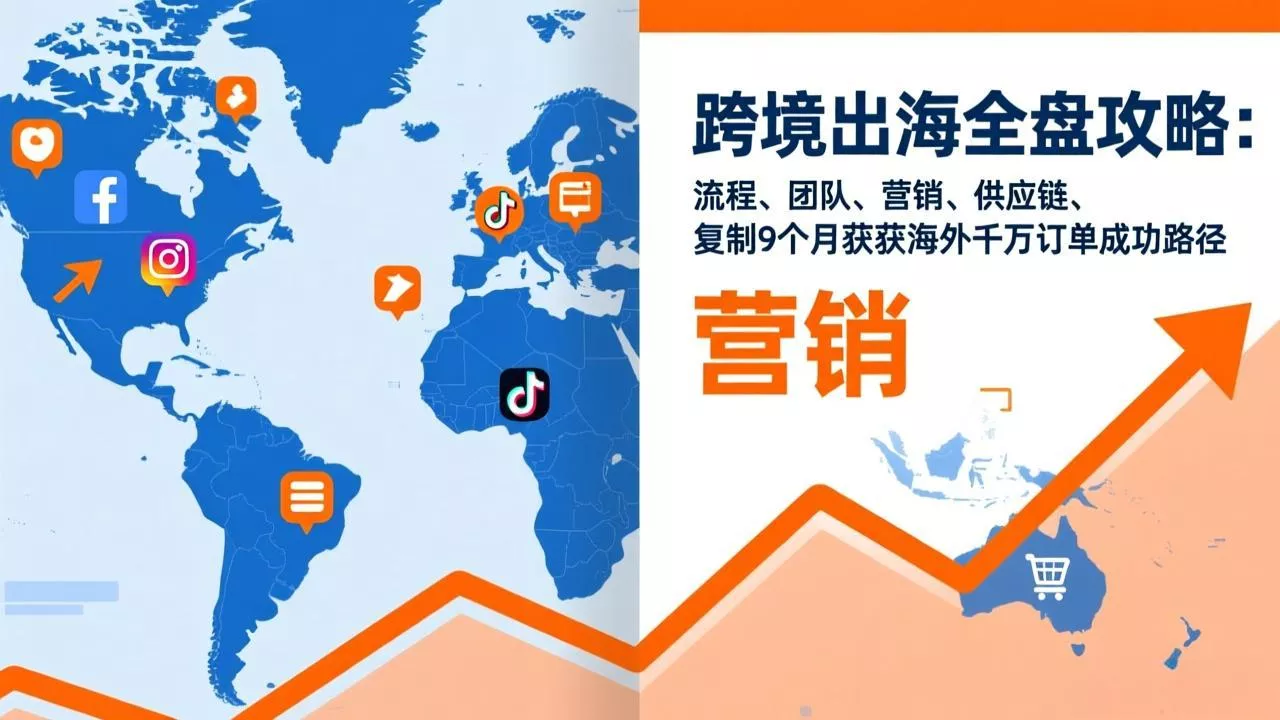 跨境出海全盘攻略：流程，团队，营销，供应链，复制9个月斩获海外千万订单成功路径 - 项目资源网