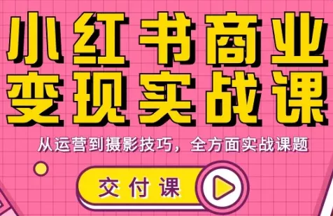 饭饭老师·小红书商业变现实战课 - 项目资源网