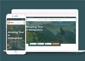 旅游套餐服务网站HTML5源码模板 - 项目资源网