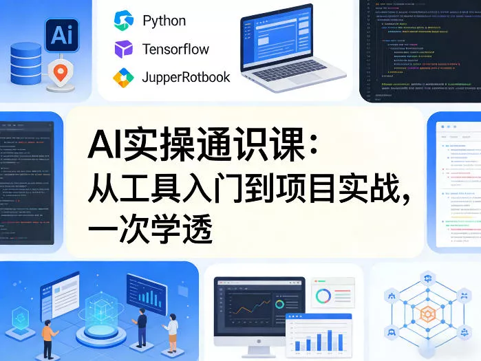 AI实操通识课，从工具入门到项目实战，一次学透 - 项目资源网